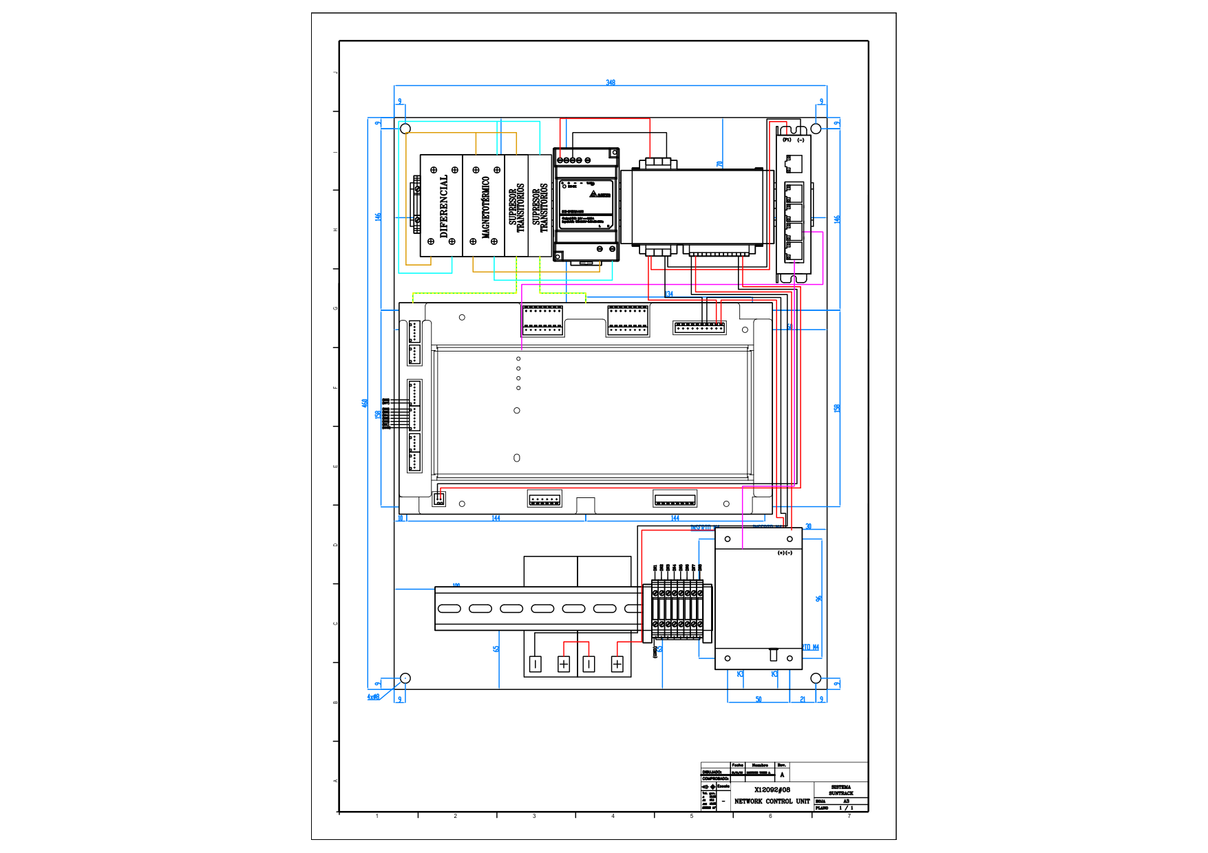 NCU internal assembly drawing X12092#08